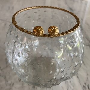 Kate Spade Gold Knot / Ball Stud Earrings